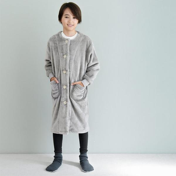 bon moment 軽くてあったかい 着る毛布 ルームウェア マイクロファイバー キッズサイズ／ボンモマン