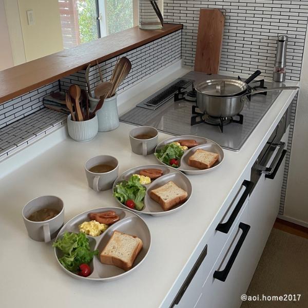 mon☆mon 理英会　ピンポンワーク　新年長　年長　一年分フルセット bon moment（ボンモマン） 食器 プレート 皿 食洗機 スタッキング 日本