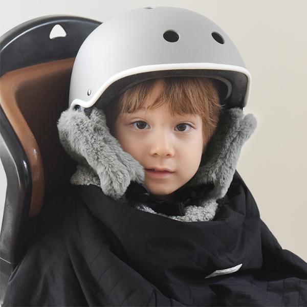 kukka ja puu 耳元あったか 自転車ヘルメット用 イヤーマフ 子供 防寒