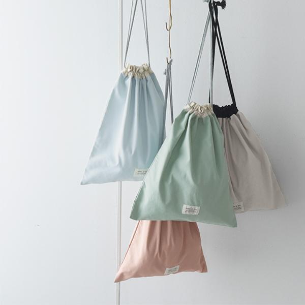 北欧シンプル無地】kukka ja puu 巾着袋 大 体操着入れ 入園 入学