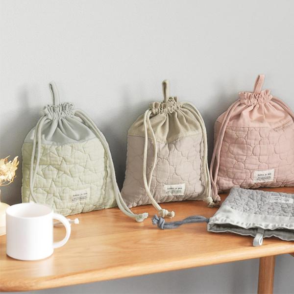 イブル生地】kukka ja puu イブル 巾着袋 小 ヌビバッグ 女の子 男の子