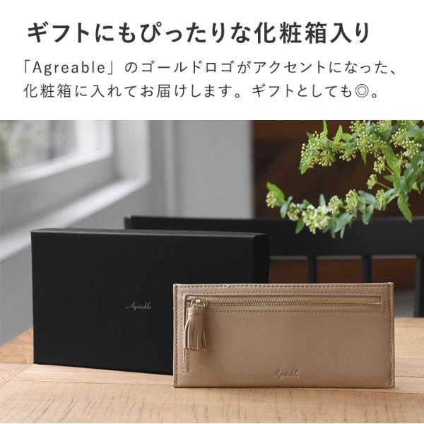 新品☆NY土産☆タッセル付き　スリムウォレット　 薄さ0.8cmタッセル付き財布】レディース長財布 スリム L字ファスナー