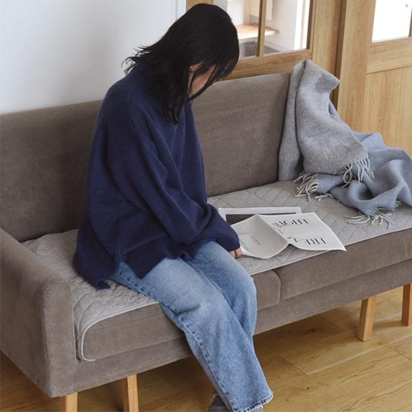 bon moment イブル風 ソファパッド 65×170cm 滑り止め付き／ボンモマン 