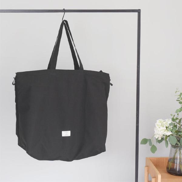 バッグ bonomia bon moment 羽毛布団も入る 拡張する 大容量トートバッグ 48L