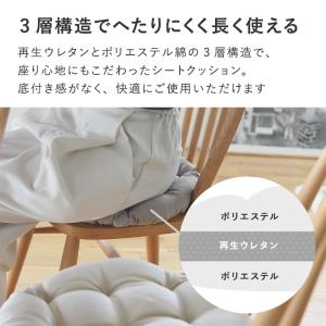 bon moment 座布団としても使える へたりにくい チェア