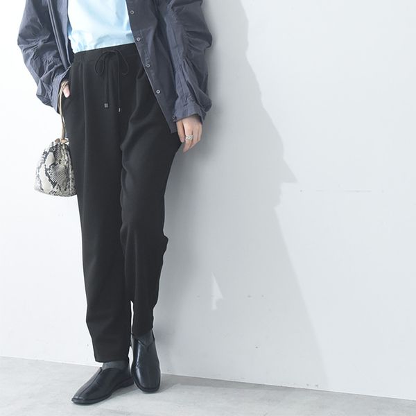 【リラパン】やわらかなはき心地 リラックス気分ではける テーパードパンツ ダンボールニット／kauliina カウリーナ【送料無料】