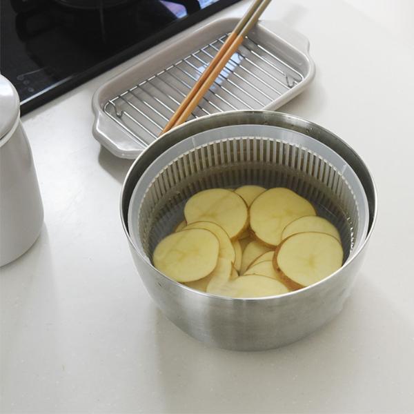 ステンレスサラダスピナー／365methods【送料無料】 ｜ アンジェ web
