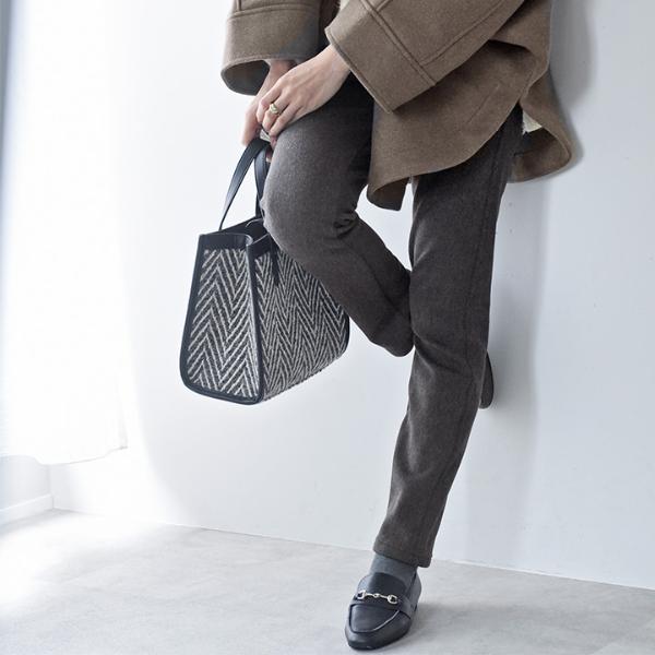 なめらかタッチ 裏ベロアで心地よい暖かさ ストレッチ レギンスパンツ／kauliina カウリーナ【送料無料】