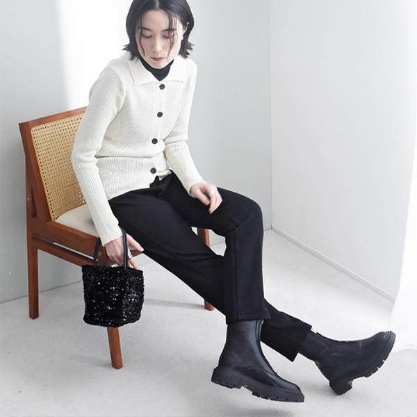 なめらかタッチ 裏ベロアで心地よい暖かさ ストレッチ レギンスパンツ