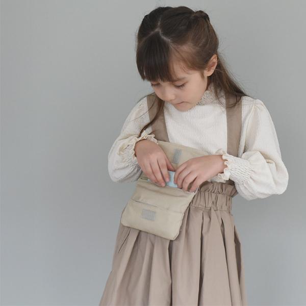 イブル生地】kukka ja puu ポシェットにもなる 移動ポケット 女の子 ヌ