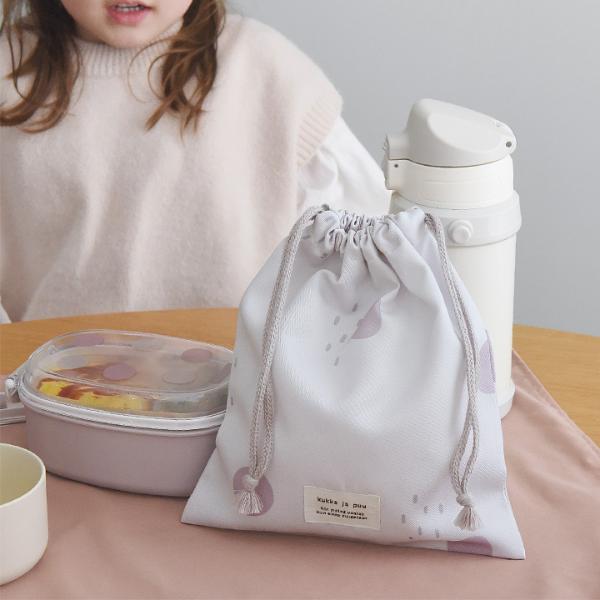 オリジナル柄】kukka ja puu 巾着袋 小 柄 コップ入れ コップ袋 給食袋