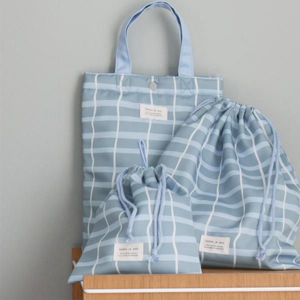 オリジナル柄】kukka ja puu 巾着袋 小 柄 コップ入れ コップ袋 給食袋