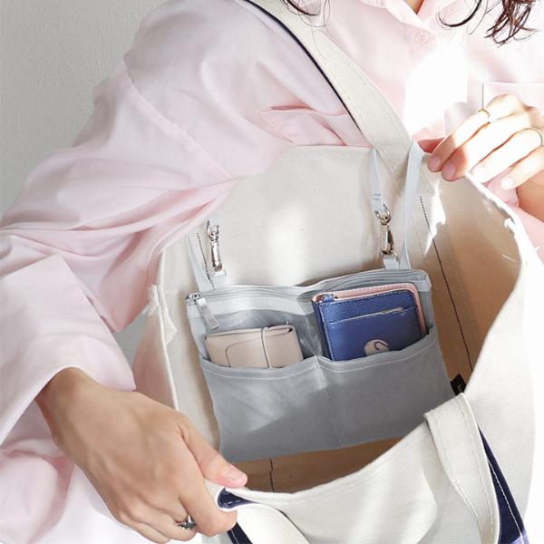 bon moment バッグの中のちょい足しポケット 吊り下げバッグインバッグ