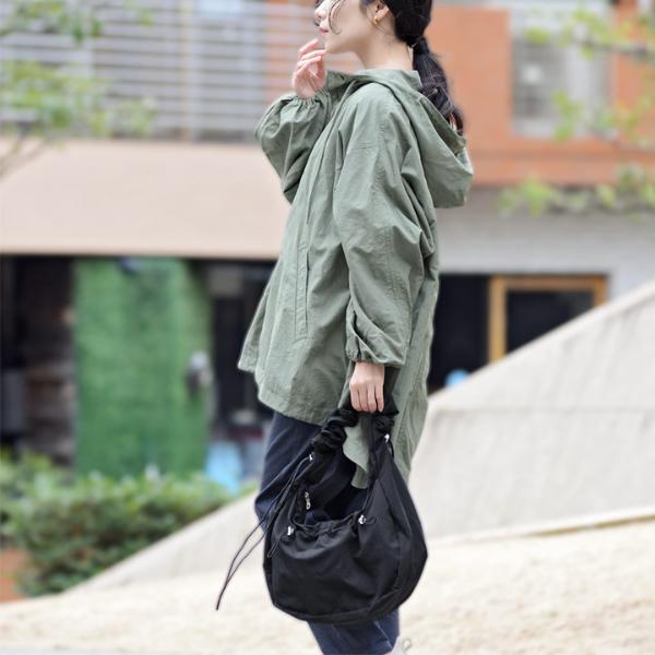 bon moment 2WAYで印象チェンジ ギャザー ショルダーバッグ 撥水