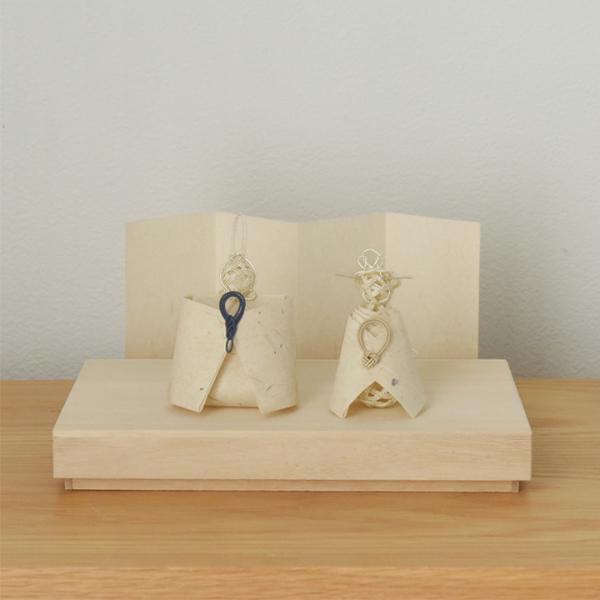 アンジェ別注】hare 手漉き和紙と水引の雛 雛 おひなさま 桃の節句