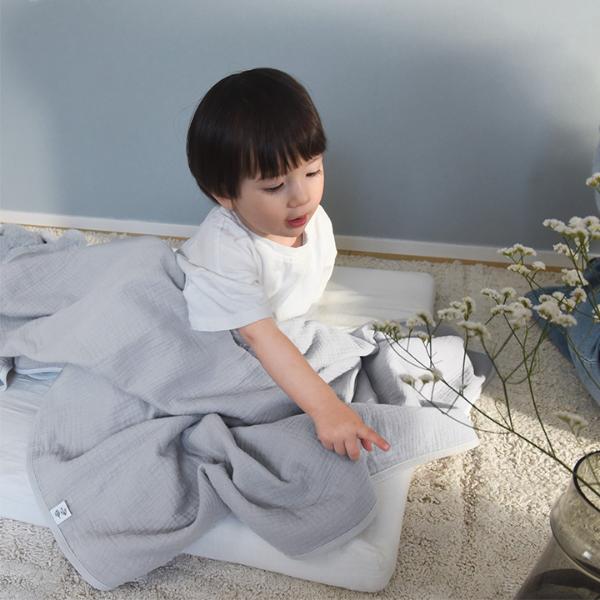 kukka ja puu 洗うほどにふんわり 4重ガーゼ ブランケット ハーフ