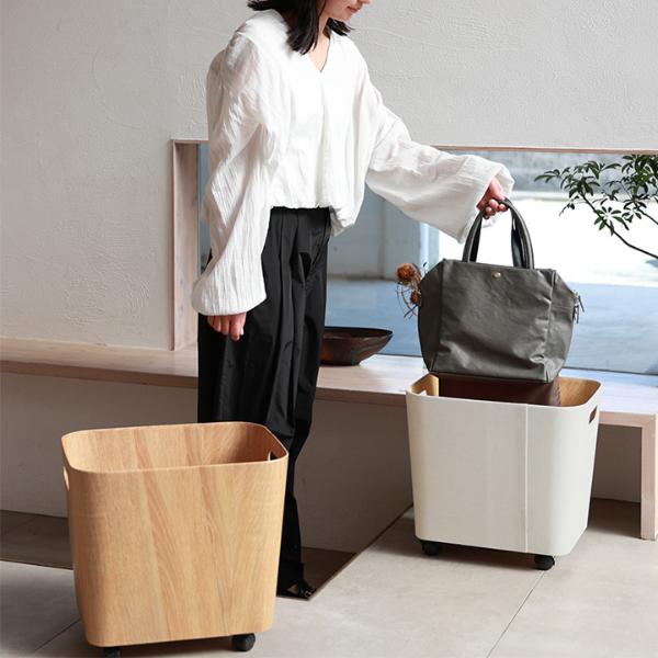 bon moment 荷物の一時置きに キャスター付き収納 ワイドタイプ／ボンモマン【予約商品】