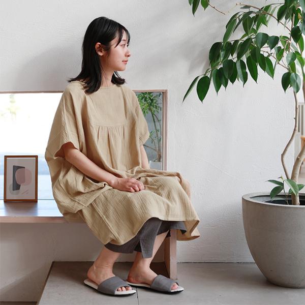 bon moment 湯上りガーゼパンツ ルームパンツ／ボンモマン ｜ アンジェ