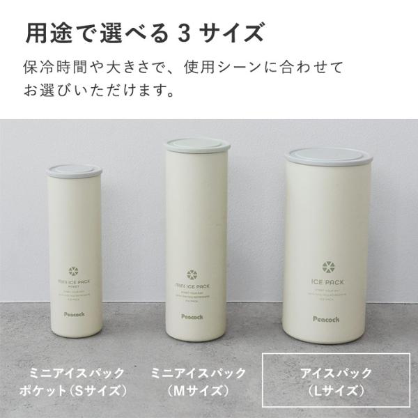 【専用です】未使用アイスパック（シリコン製氷のう）ラージサイズ／ブルーグレー ピーコック魔法瓶工業 ピーコック公式 シリコン氷のう ネック