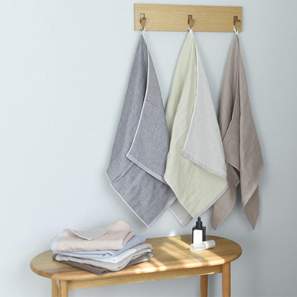 【2枚セット】bon moment 【47×100cm】 かさばらない大人のミニバスタオル／ボンモマン 日本製