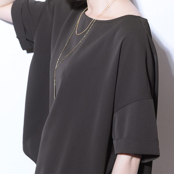 夏服クーポン】洗えてシワになりにくい 着回しの効く Tシャツブラウス 