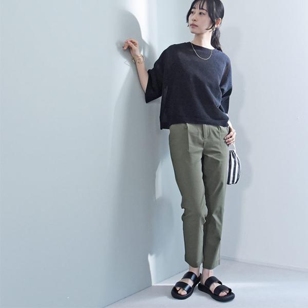 コットンタッチ すっきり美シルエット ストレッチパンツ／kauliina カウリーナ【送料無料】