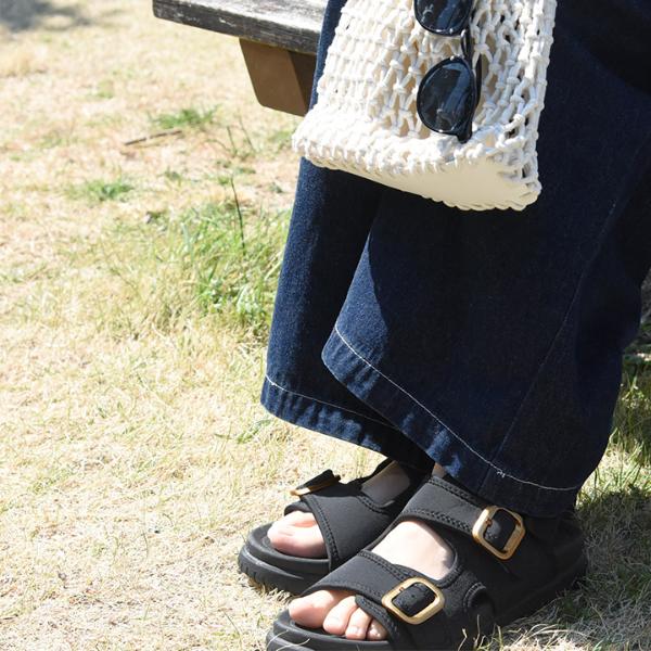 【安定感のある履き心地♪】CHANEL プラットホーム サンダル FIRST CONTACT サンダル レディース 疲れない 歩きやすい 痛く