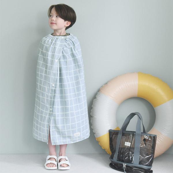 kukka ja puu ラップタオル プールタオル オリジナル柄 綿 コットン