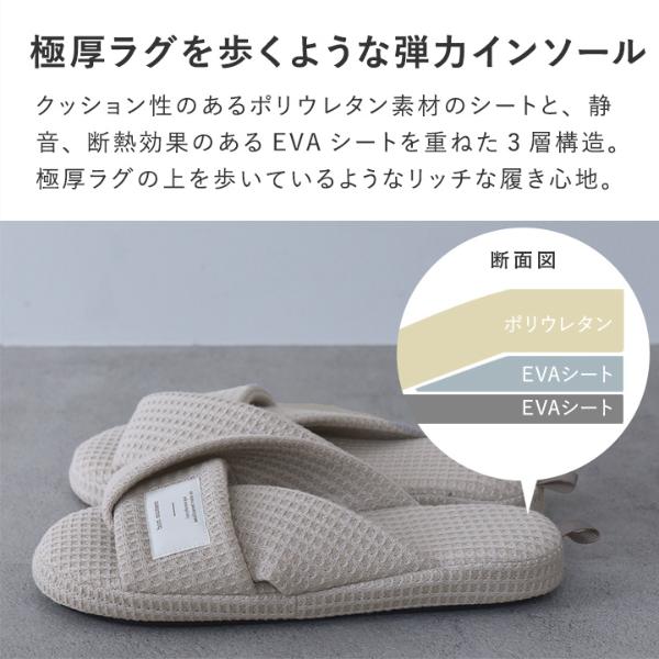 bon moment さらっと気持ちの良い 湯上りスリッパ