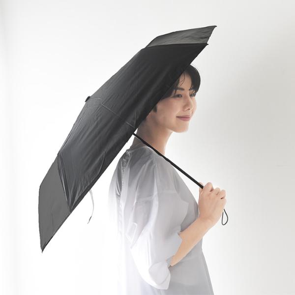 晴雨兼用 日傘 軽くてスリムなコンパクト傘 折り畳み傘 UVカットUPF50＋ 遮光 遮熱／because