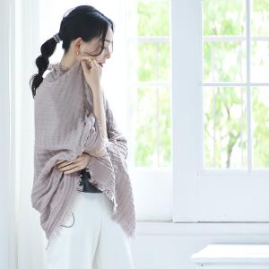 専用です。ショール　その２ marrow ショール 日本製 綿100％ 二重織り あたたかい コットン100