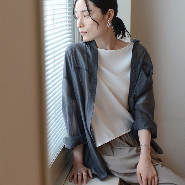洗えてシワになりにくい 着回しの効く Tシャツブラウス 接触冷感 吸水速乾 熱中症／kauliina カウリーナ【送料無料】