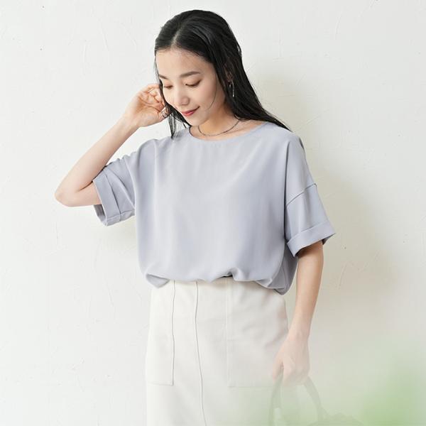 洗えてシワになりにくい 着回しの効く Tシャツブラウス 接触冷感 吸水速乾 熱中症／kauliina カウリーナ