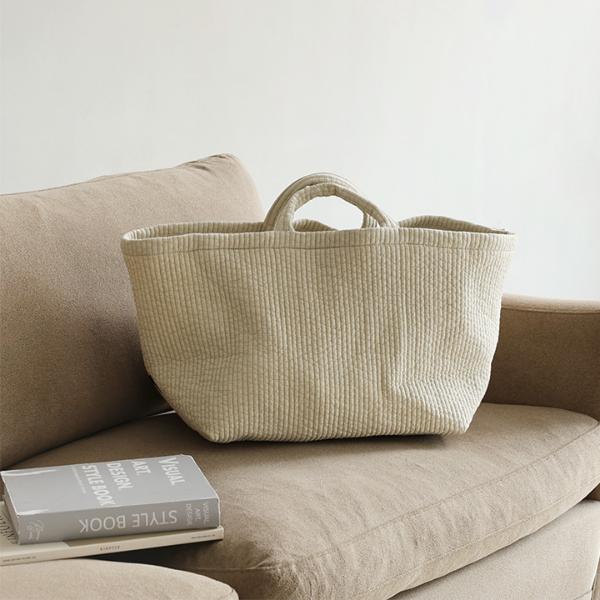 bon moment ヌビ風 目隠しできる 収納トート L／ボンモマン