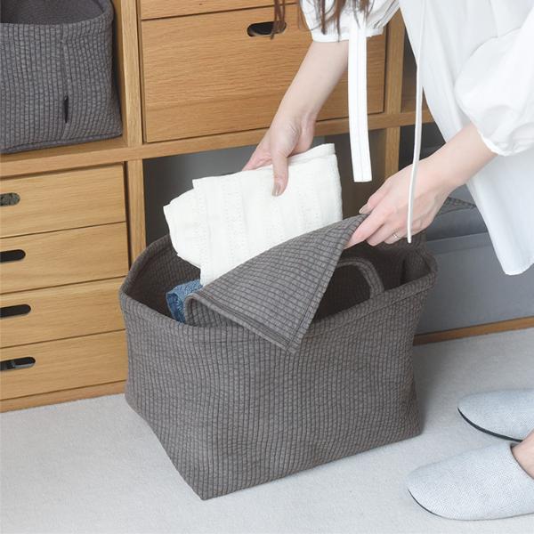 bon moment ヌビ風 目隠しできる 収納トート L／ボンモマン