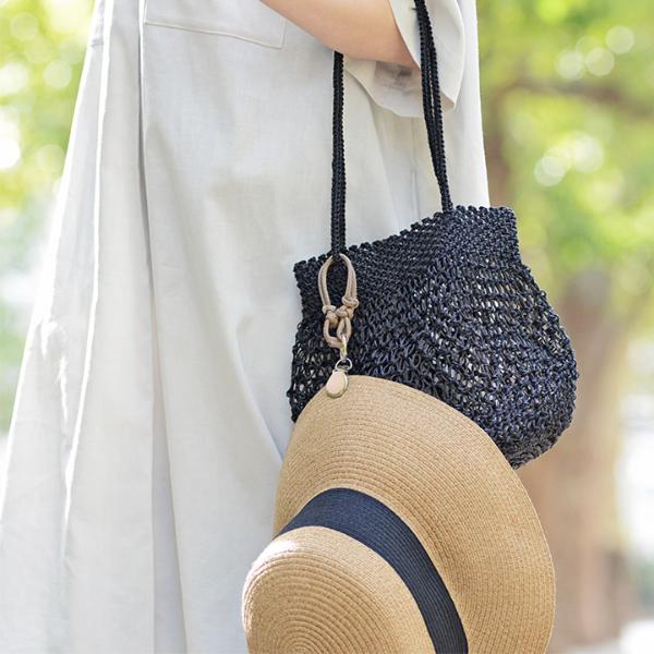 帽子を折らずに持ち歩ける 牛革 ハットクリップ マルチリング付／Agreable アグレアーブル