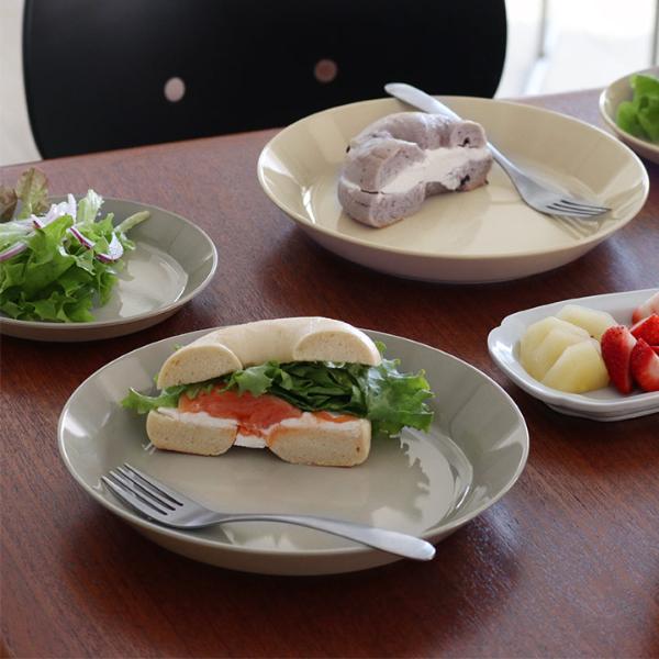 bon moment 陶器のような樹脂プレート 22cm 電子レンジ＆食洗機