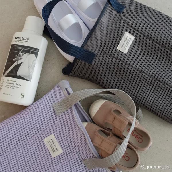 kukka ja puu 洗濯機にそのままポン シューズバッグ 日本製 入学準備