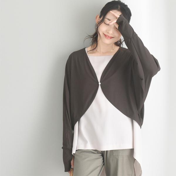 UVカット メントール加工 接触冷感 UVカットボレロカーディガン
