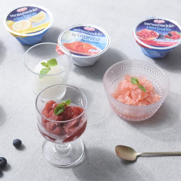 イタリア発 常温保存できる ソルベ／シャーベット 2個セット／dolfin