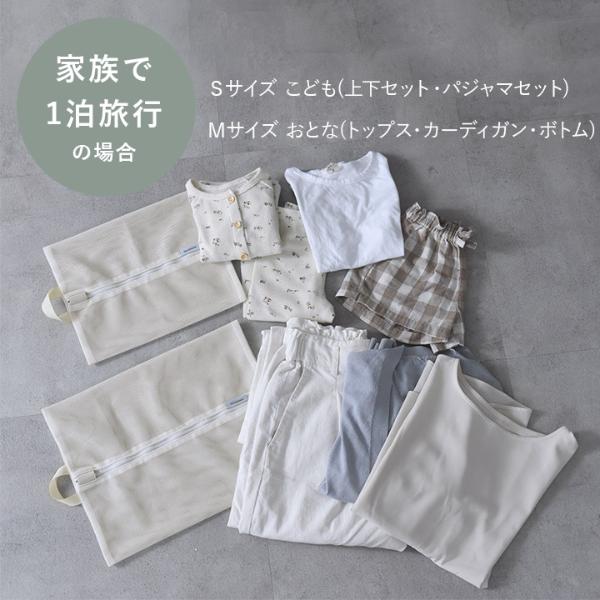 bon moment そのまま洗える メッシュトラベルポーチ 2サイズセット 