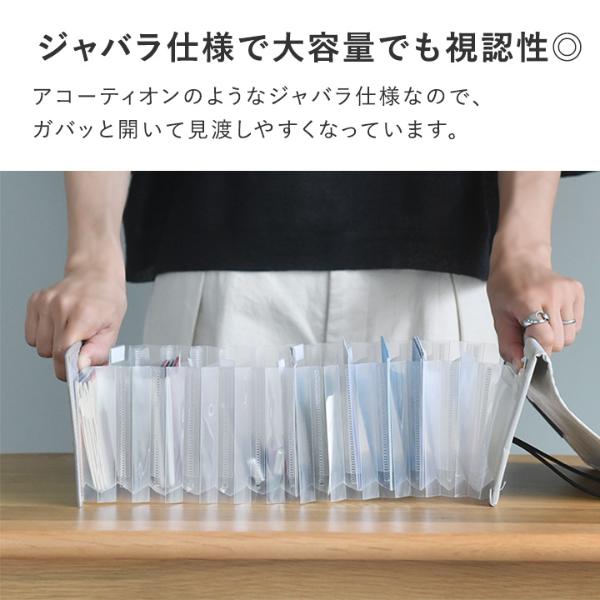 bon moment がばっと開いて見やすい 貴重品ケース／ボンモマン【2/19