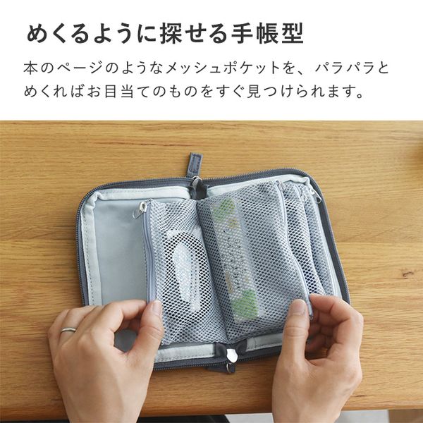 おまとめ　ポーチ4点 一部予約商品】bon moment 旅上手になれる 手帳型 ポーチ／ボンモマン