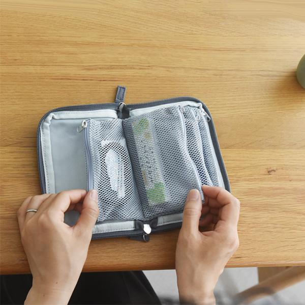 bon moment 旅上手になれる 手帳型 ミニポーチ／ボンモマン