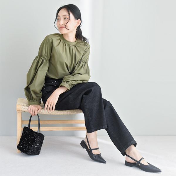 軽やかな穿き心地 コクーンシルエット デニム パンツ／kauliina カウリーナ