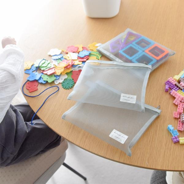 kukka ja puu 細かいおもちゃの収納に メッシュポーチ メッシュケース