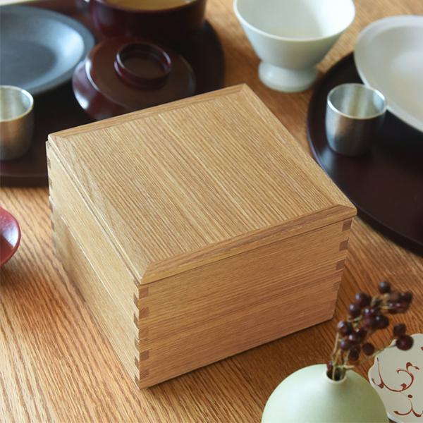 松屋漆器店 白木塗 タモ5.0二段重内朱【送料無料】 ｜ アンジェ web