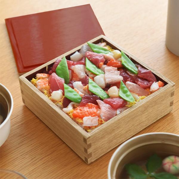 松屋漆器店 白木塗 タモ5.0二段重内朱【送料無料】 ｜ アンジェ web