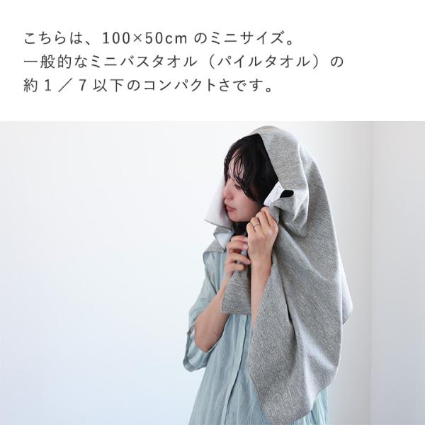 bon moment すぐ乾く手の平サイズのミニバスタオル セームタオル 100