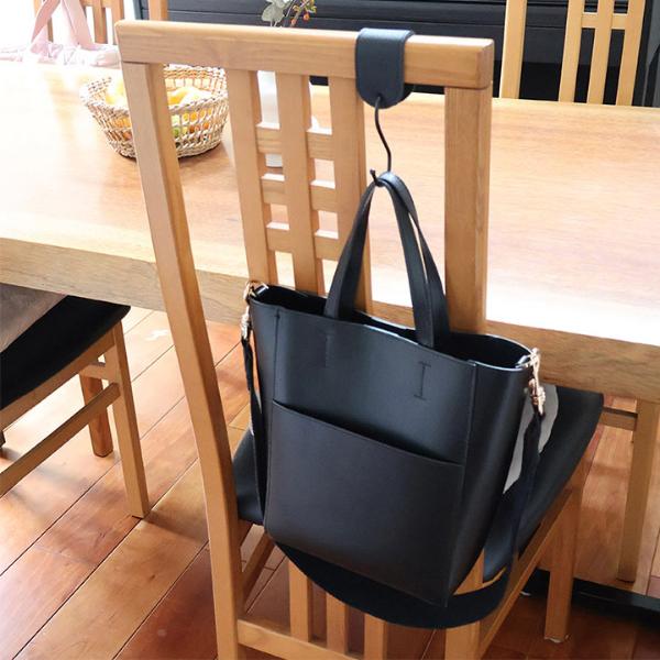 bon moment 椅子やポールに吊るせる フェイクレザー S字フック 4個